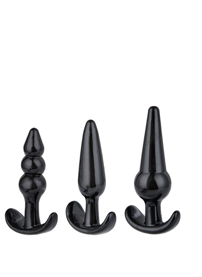 Power Escorts - BR275 - Triple Anal Plugs 3-Pack - 3 different sizes - attractive Colour box