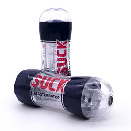 Power Escorts - BR280 - Suck Single Head - Pussy Masturbator - Masturbator Cup - 17 CM - Clear flexible pussy - dia 7 cm