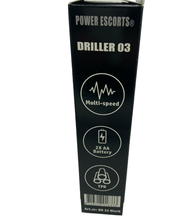 Power Escorts - BR32 - Driller 03 Realistic Vibrator 2 colours