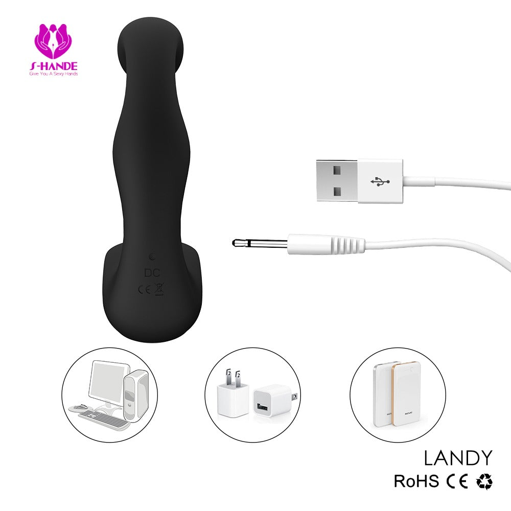 Power Escorts - BR177 - Rechargeable Prostate Stimulator with Remote Control NO COLOUR BOXM, FOIL BAG PACKING