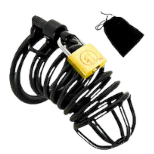 Power Escorts - BR89 - Prison Break - Metal Cock Cage - Black - Colourbox Packing - 3 Sizes