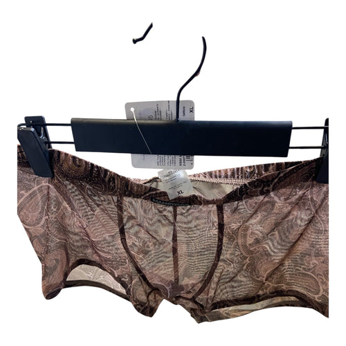 Manstore - Brown thin short with Patterns - Size XL NO Shirt