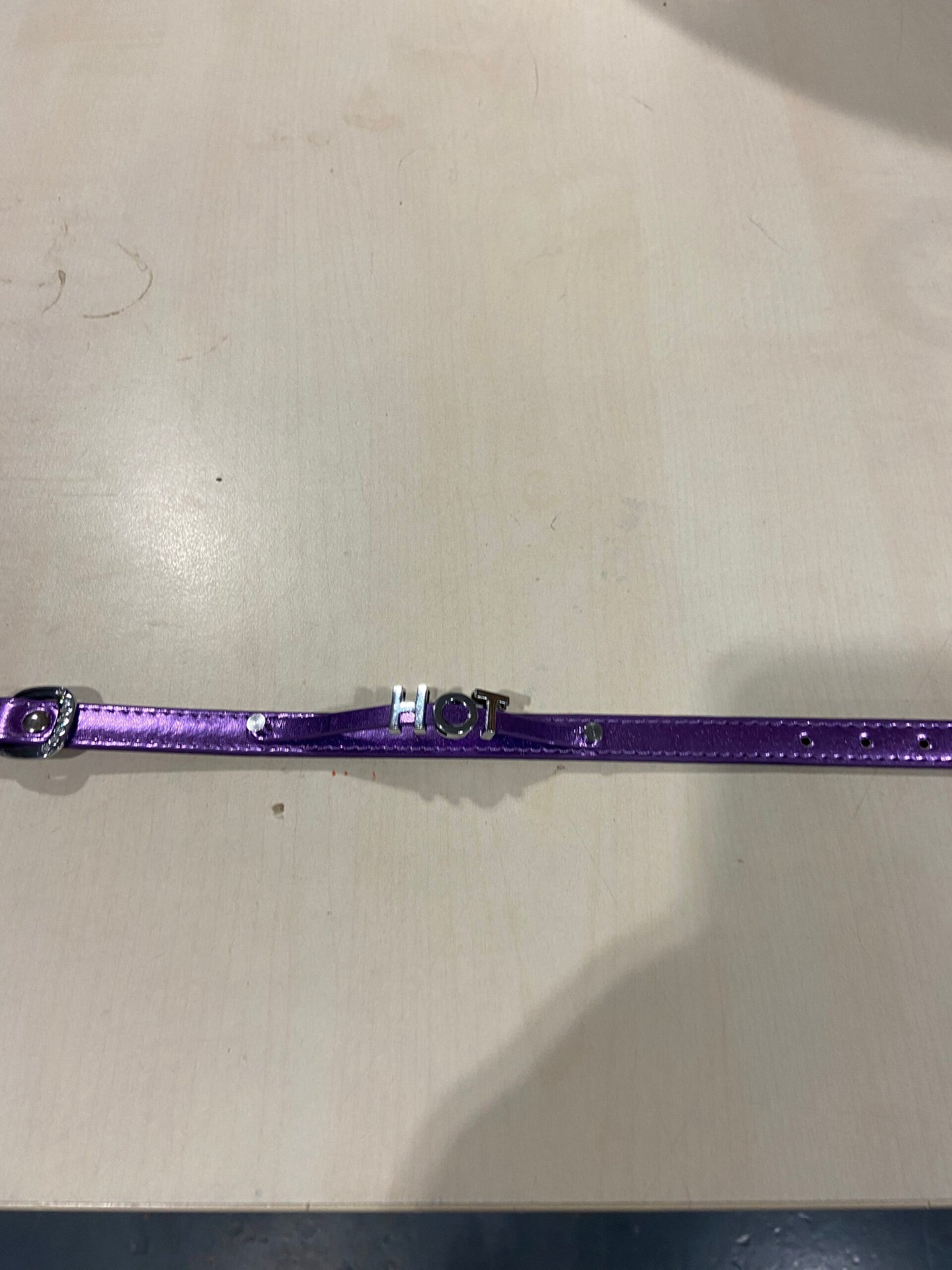 Luxury Collar Purple with Name HOT - BDSM - Heavy Quality