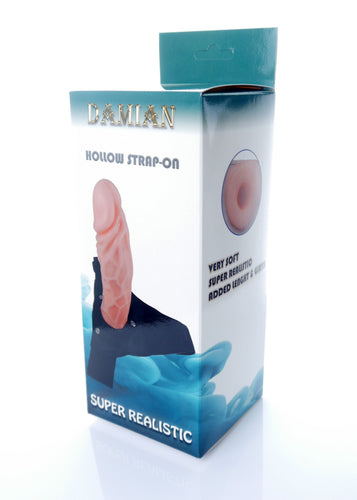 Bossoftoys - 46-00008-1- Damian 2.0- Hollow strap on - 16 cm
