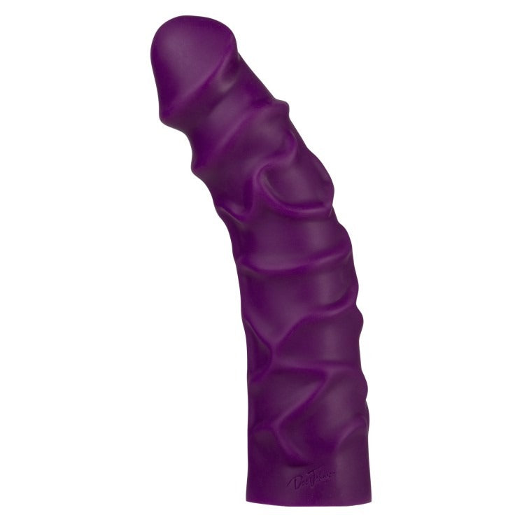 Doc Johnson Platinum Premium Silicone Dildo - The Raging 8 Inch - Purple - 0102-51-BX