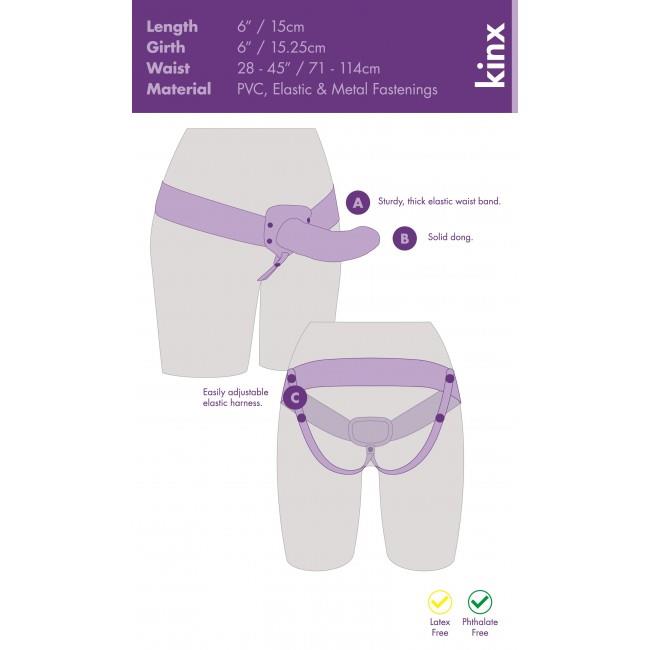 Bossoftoys - 5-00168 - The Penetrator Strap-On - Flesh - Kinx - abs