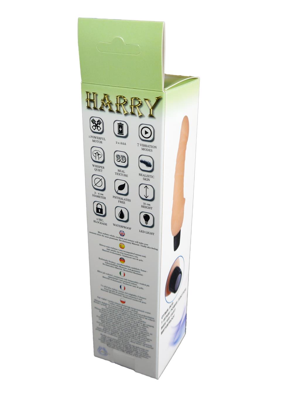 Boysoftoys - 46-00002 - Harry - realistic vibrator - 21 cm - 7 function - dia 4 / 3 cm