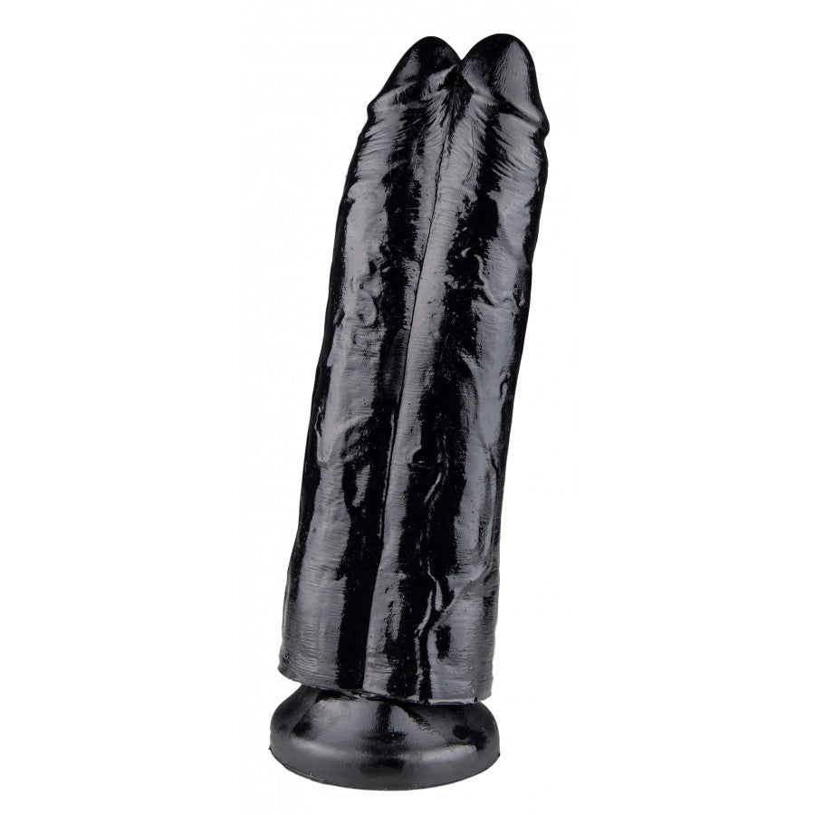 XXLTOYS - Apache - Double Dildo - Insertable length 28 X 8 cm - Black - Made in Europe