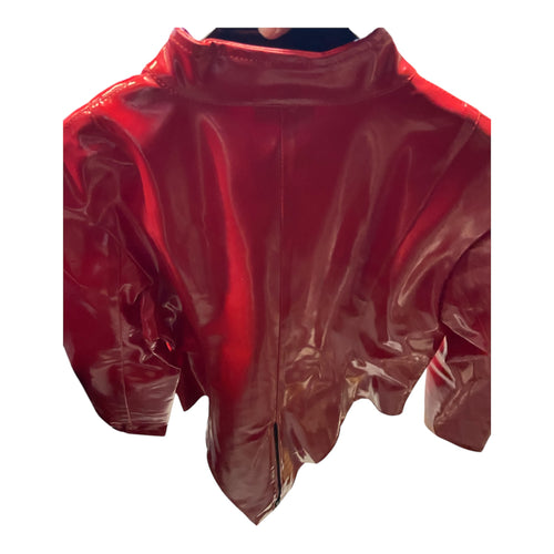 Fashionworld - Wetlook Bodystocking - Red - Size M