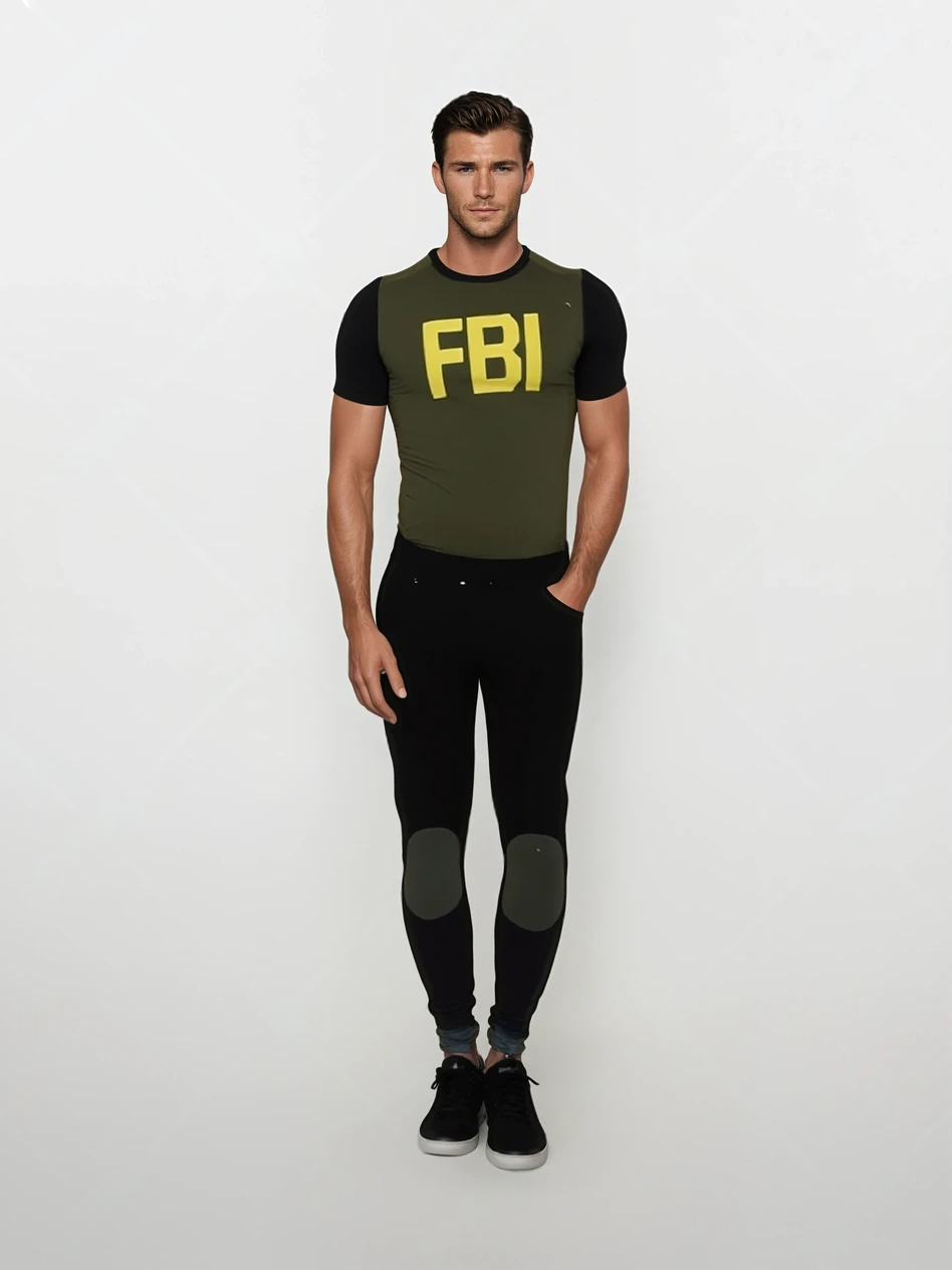 Sexy FBI Roleplay Costume – Command the Room in Style | Shirt, Pants & Extra Cap - M / L / XL