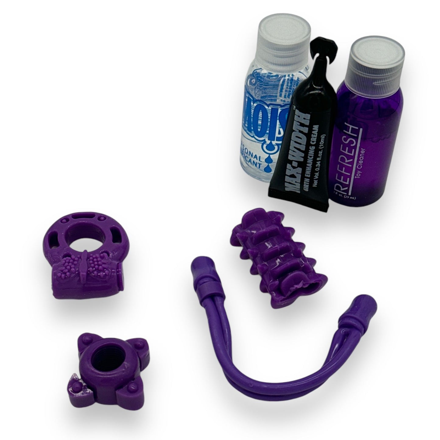 Pipedream - PD580012 - C Ring Party Vibrating Cockring Set Pack Purple