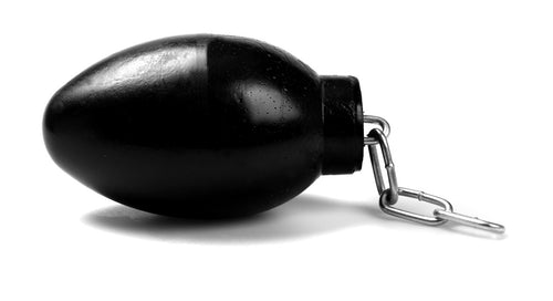 XXLTOYS - Cannonball - Issa - XXL Plug - Insertable length 15 X 10 cm - Black - Made in Europe