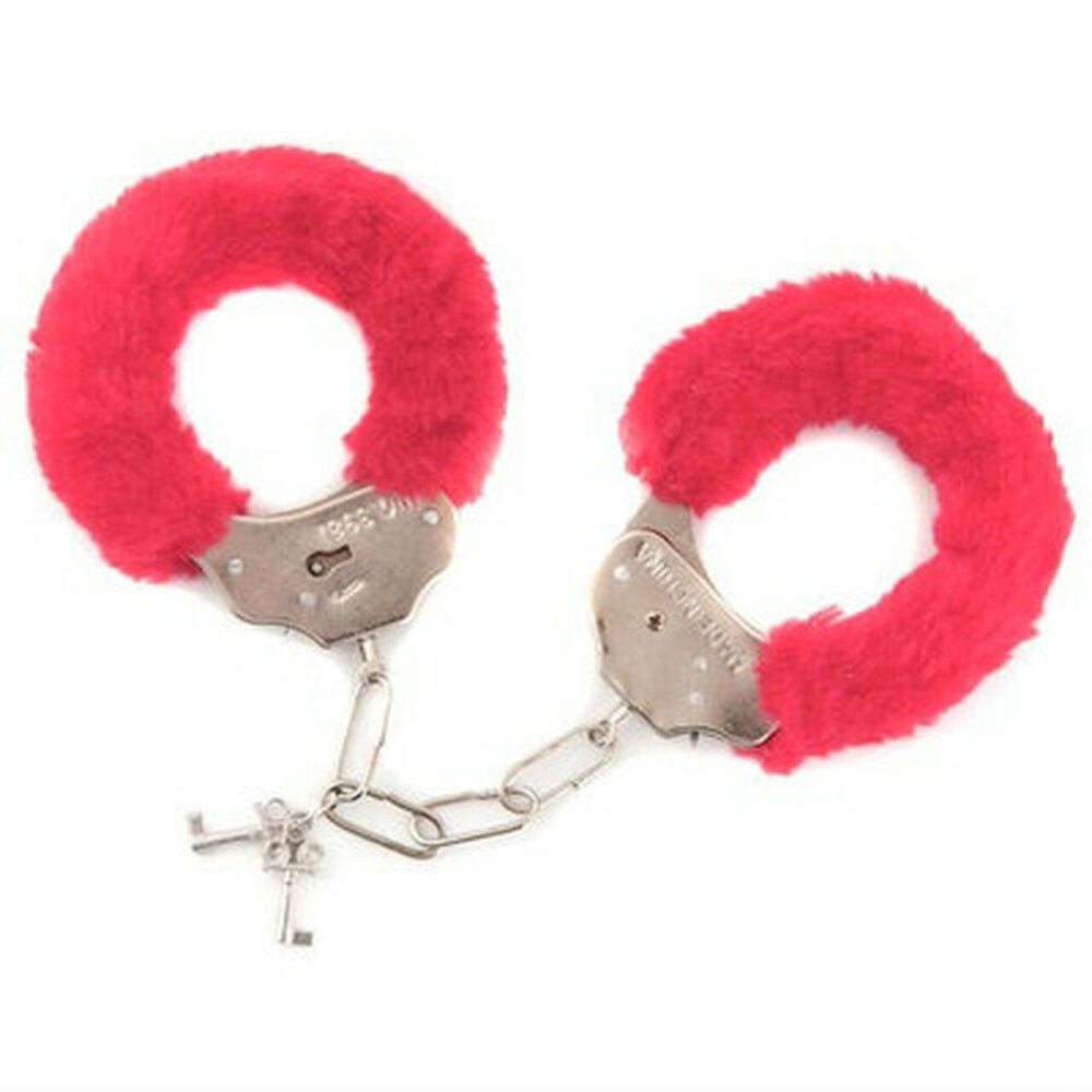 Power Escorts - BR206 Red Furry Hand cuffs