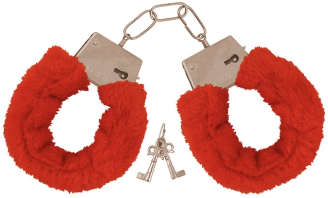 Power Escorts - BR206 Red Furry Hand cuffs