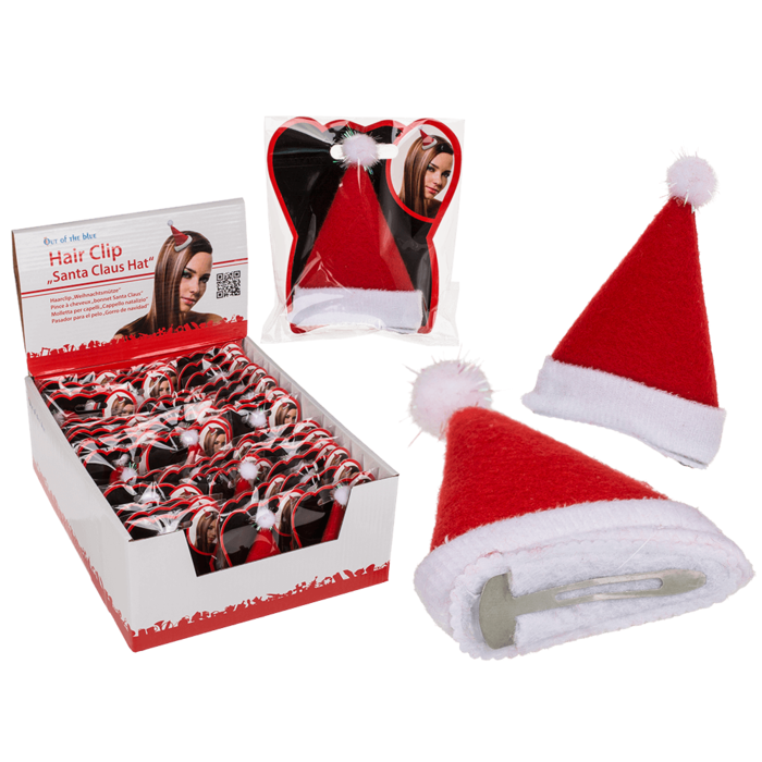 Timmy Toys - B025 - Hairclip Santa - 8cm - 1 Piece