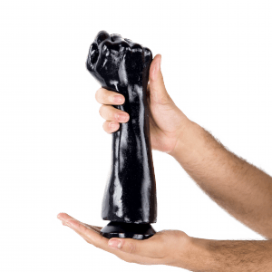 XXLTOYS - Close Fisty - Fist - Mega Buttplug - Anal Plug for Men - insertable length 25 X 9 cm - Black - Made in Europe