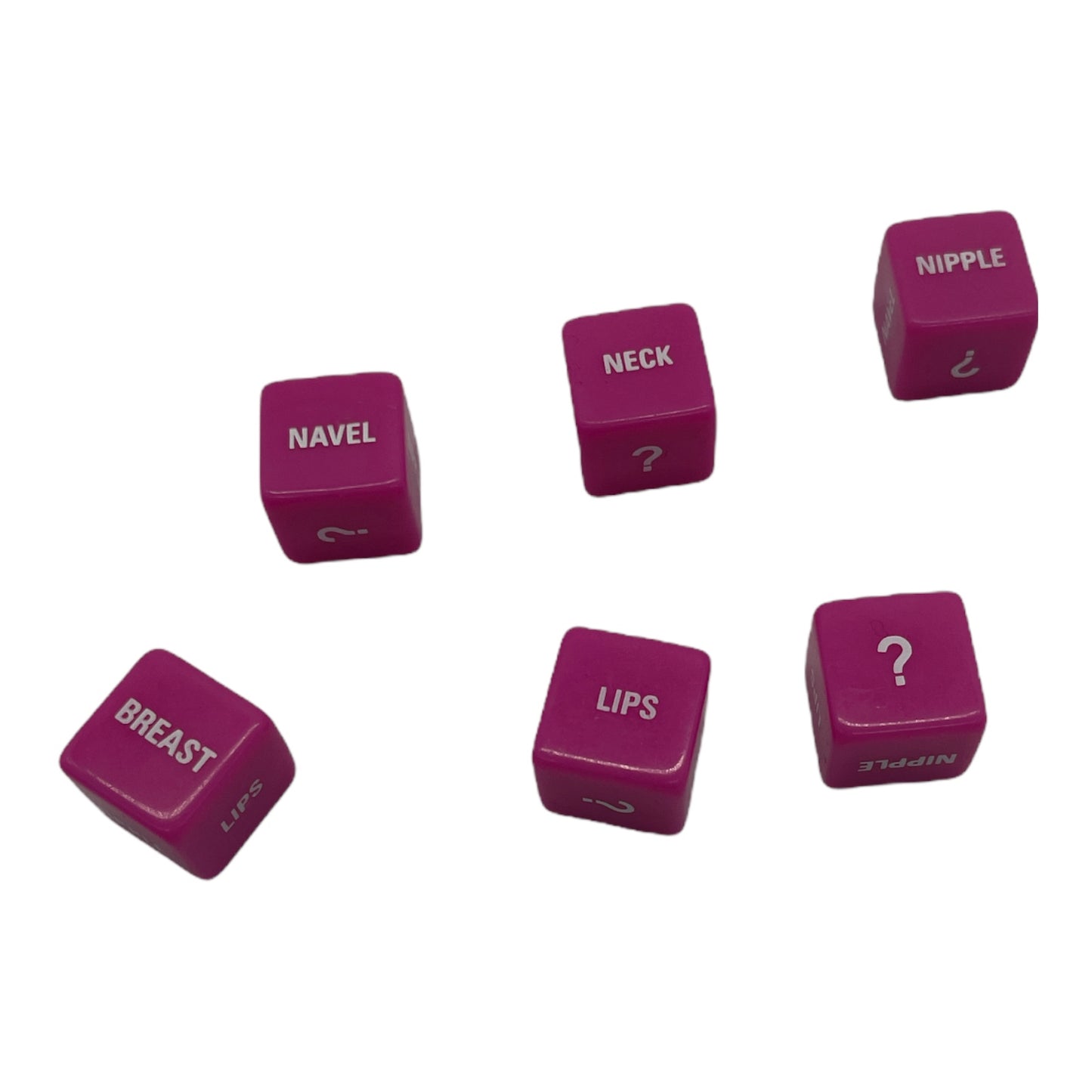 Kinky Pleasure - KPLD001 - Love Dice With Text 2 Pcs- Blue And Pink