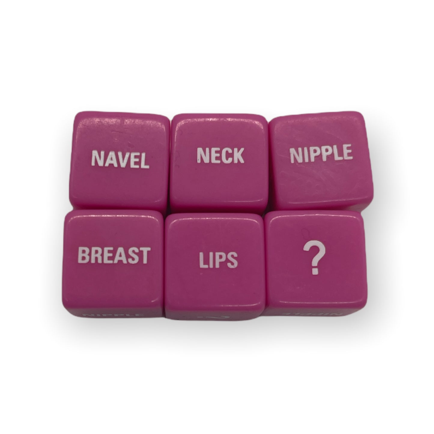 Kinky Pleasure - KPLD001 - Love Dice With Text 2 Pcs- Blue And Pink