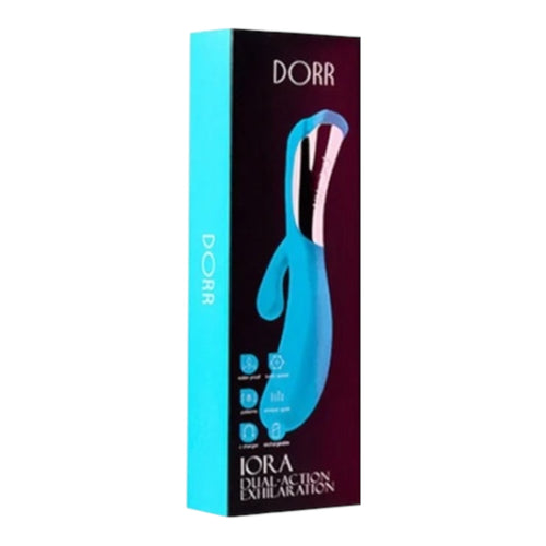 DORR IORA – Dual-Action Vibrator – Blue – Ergonomic Silicone Design