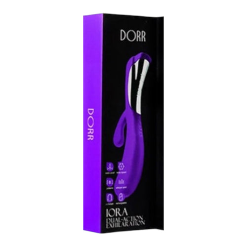 DORR IORA – Dual-Action Vibrator – Purple – Ergonomic Silicone Design