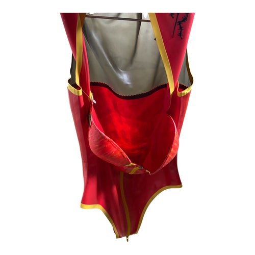 Red Latex Bodysuit – Size S ( little damage )