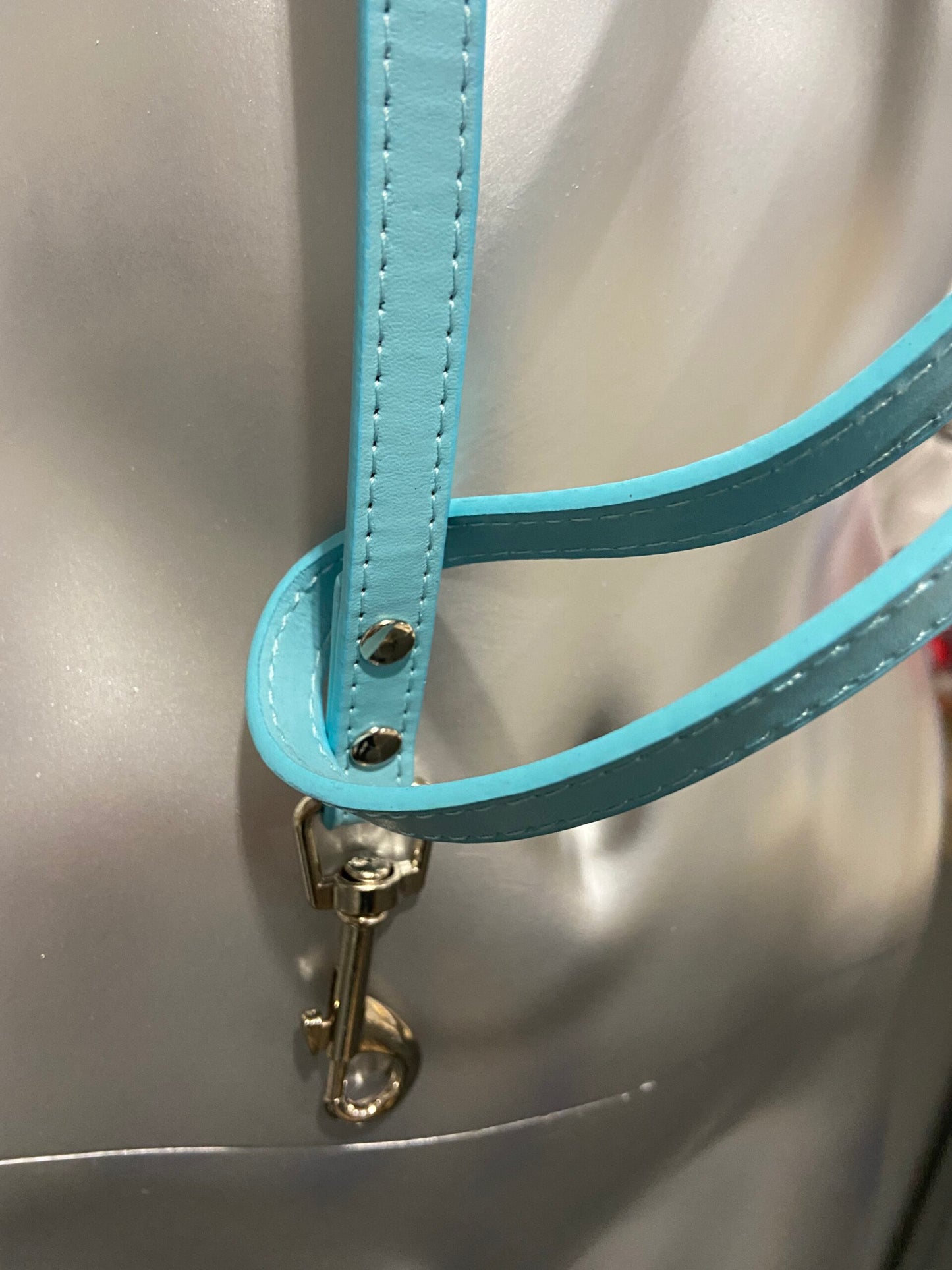 Luxury Leash Blue - BDSM - Heavy Quality  ( no Collar only Leash )