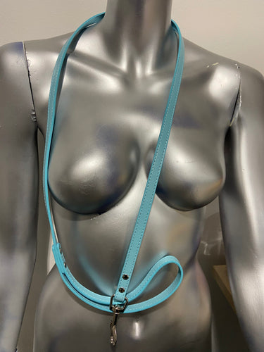 Luxury Leash Blue - BDSM - Heavy Quality ( no Collar only Leash )