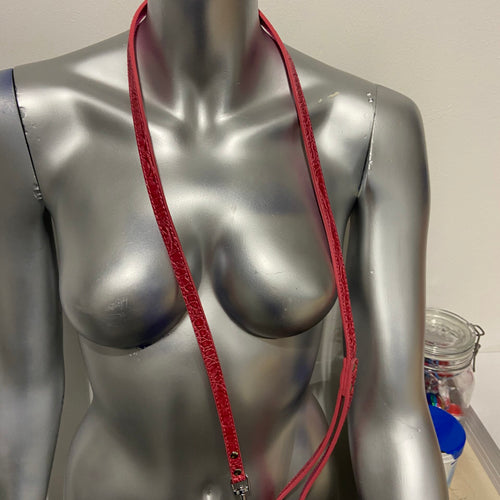 Luxury Leash Red - BDSM - Heavy Quality ( no Collar only Leash )