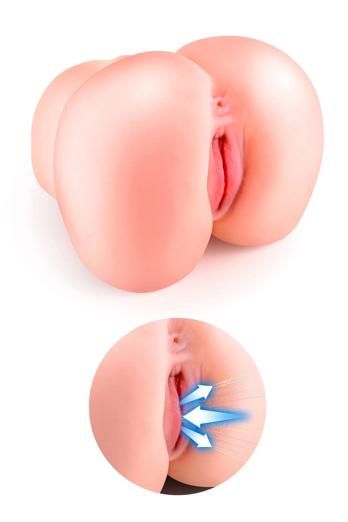 Real Body Lola Unique Sucking Realistic Masturbator Vibrating Vagina and Anus 3,4 Kg