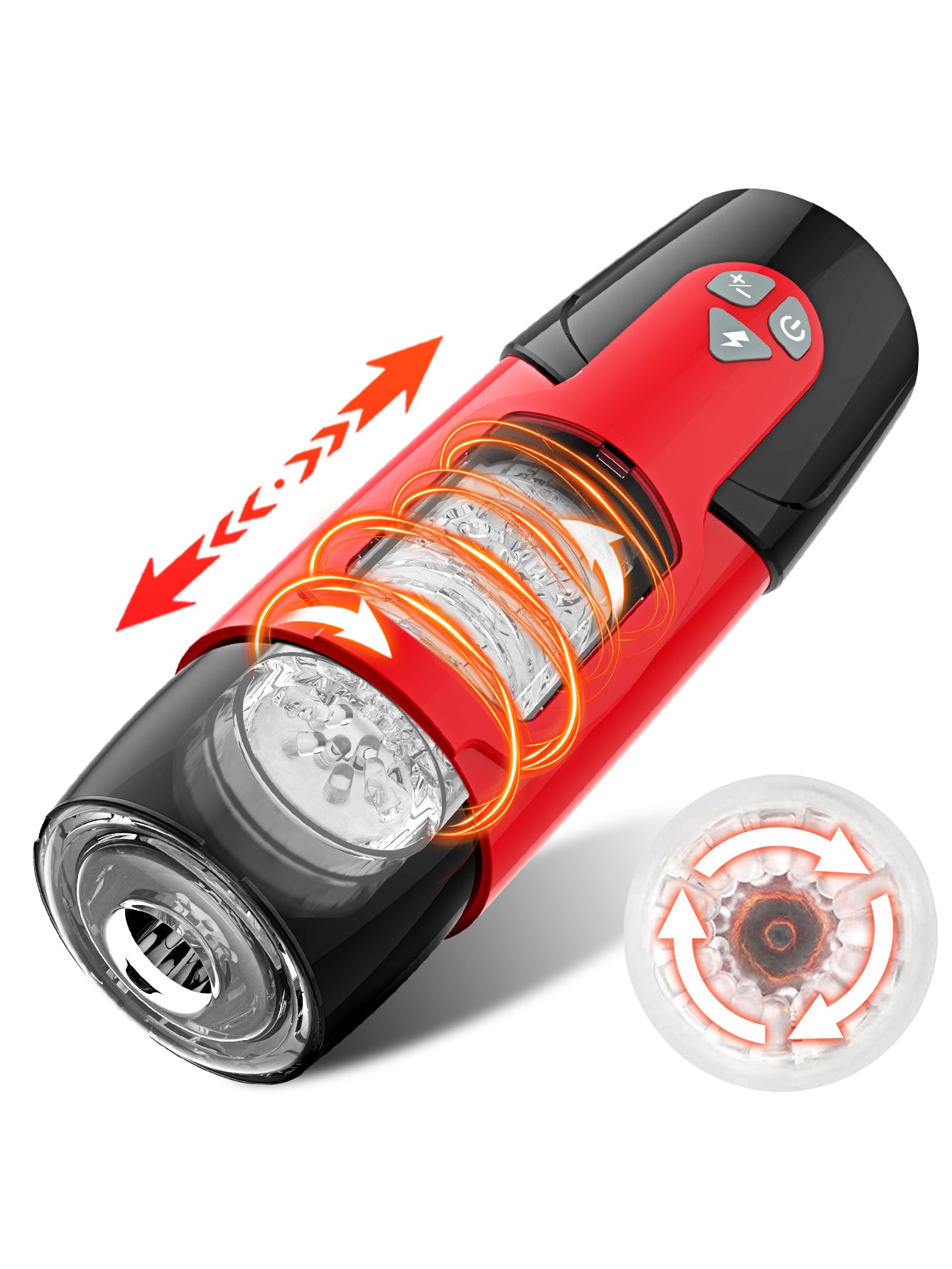 Lovesecret Premium LS05 - Masturbator Pro – App-Controlled Mega Rotating - Up Down - Vibrating Cup
