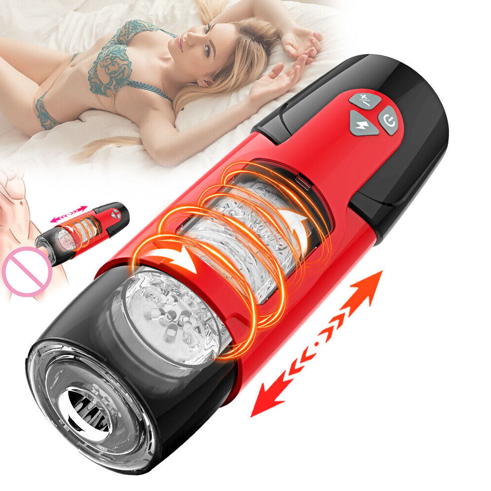 Lovesecret Premium LS05 - Masturbator Pro – App-Controlled Mega Rotating - Up Down - Vibrating Cup