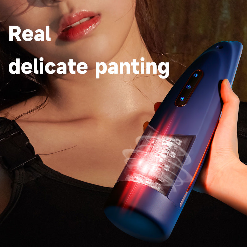 Lovesecret Premium - LS06 - Masturbator Pro 2 Blue - Mega Size Up/Down / Rotating - Rechargeable -