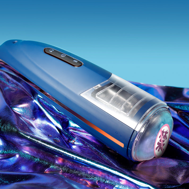 Lovesecret Premium - LS06 - Masturbator Pro 2 Blue - Mega Size Up/Down / Rotating - Rechargeable -