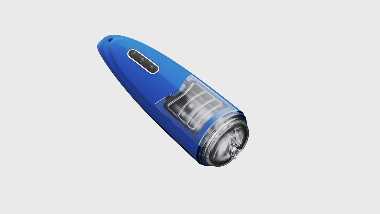 Lovesecret Premium - LS06 - Masturbator Pro 2 Blue - Mega Size Up/Down / Rotating - Rechargeable -