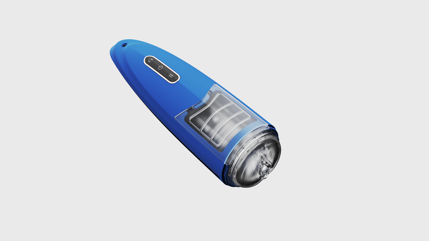 Lovesecret Premium - LS06 - Masturbator Pro 2 Blue - Mega Size Up/Down / Rotating - Rechargeable -