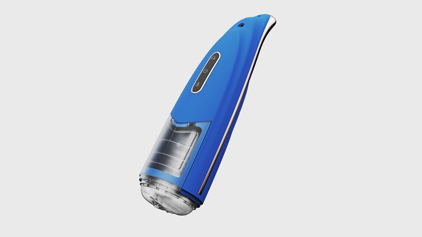 Lovesecret Premium - LS06 - Masturbator Pro 2 Blue - Mega Size Up/Down / Rotating - Rechargeable -
