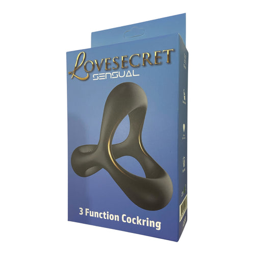 LoveSecret LS50 – 3 Function Silicone Cockring – Black