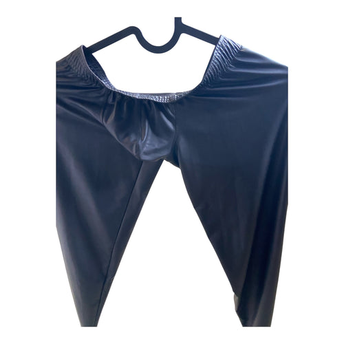 Manstore Black Thin wetlook Legging Size S