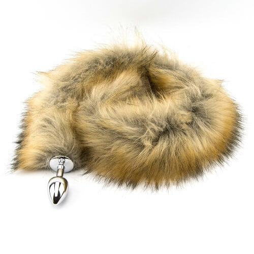 Extra Long Brown Fox Tail Butt Plug- 78 CM - N10424