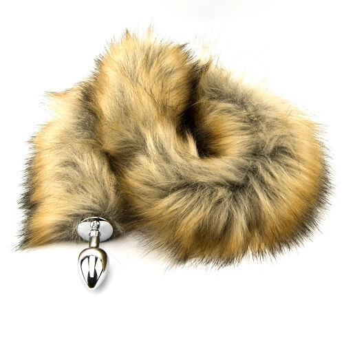 Extra Long Brown Fox Tail Butt Plug- 78 CM - N10424