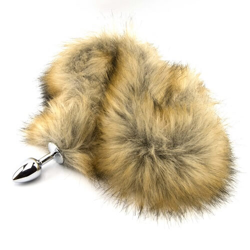 Extra Long Brown Fox Tail Butt Plug- 78 CM - N10424