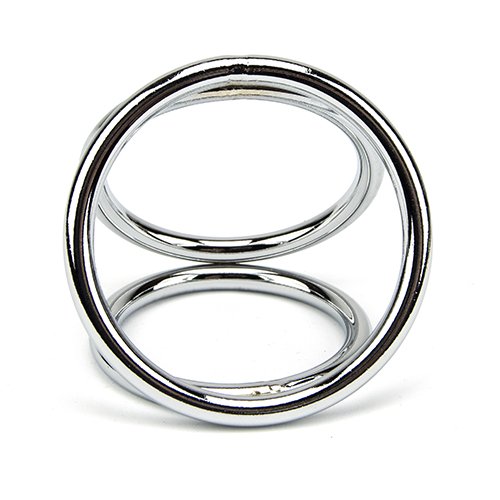 Metal Triple Cock And Ball Ring - 50 /45 / 38 MM - N10456