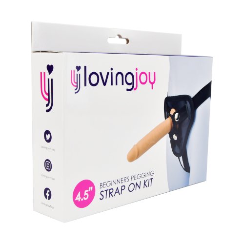 Loving Joy - Silicone Strap On Flesh 4,5 Inch - Length 18 CM - N11474