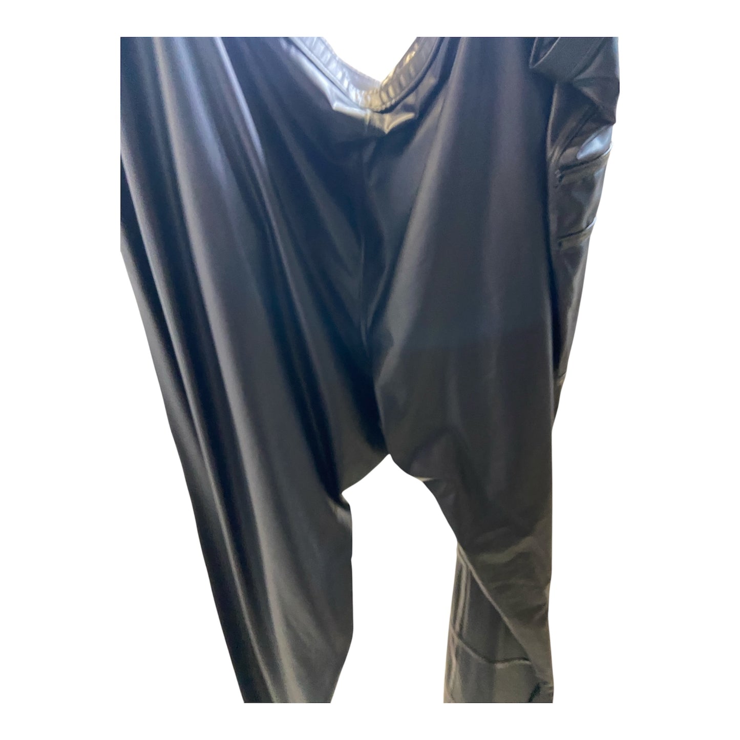 Noir Handmade - Kinky Glossy Black Trouser Sizes 3XL / 4XL / 5XL / 6Xl