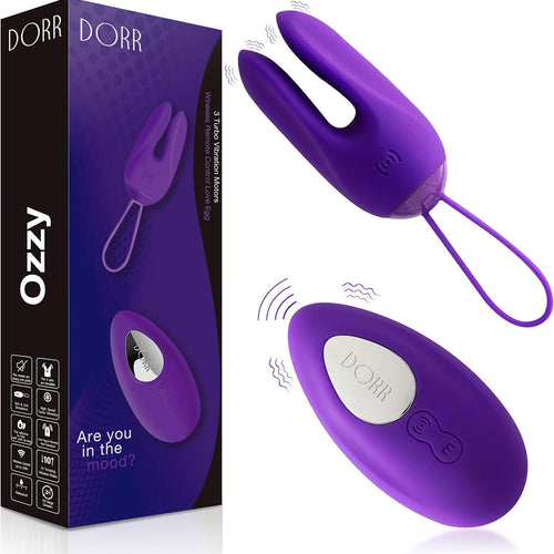 DORR - OZZY - Remote Control Vibrator – 3 Motors, 10 Vibration Patterns, Purple