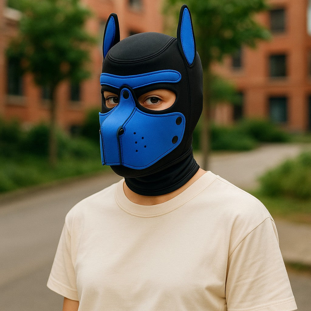 Kinky Pleasure - T221 - BDSM - Dog Mask - Blue