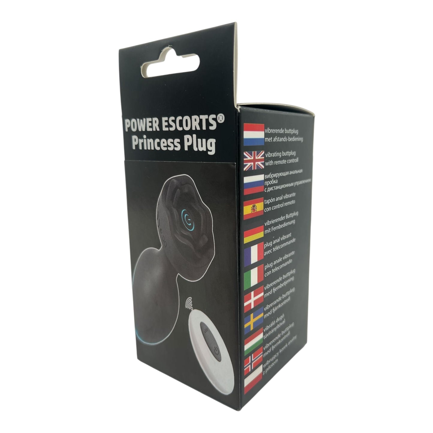 Power Escorts - BR313 - Princess Plug - Remote Rose Design Plug - USB Rechargeable - 10 Functions - Two Colors