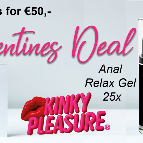 💘 Valentine’s Bundle Deal – Kinky Pleasure Delay Cream & Anal Relax Gel Pack (50 pcs)