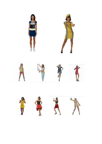 Kinky Role Play Female Mix Box 10 Model A - Various Size S / M / L - Total 30 Pcs IN Mix Box