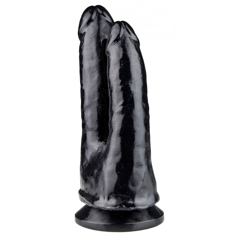 XXLTOYS - Mel - Double Dildo - Insertable length 18 X 8.5 cm - Black - Made in Europe